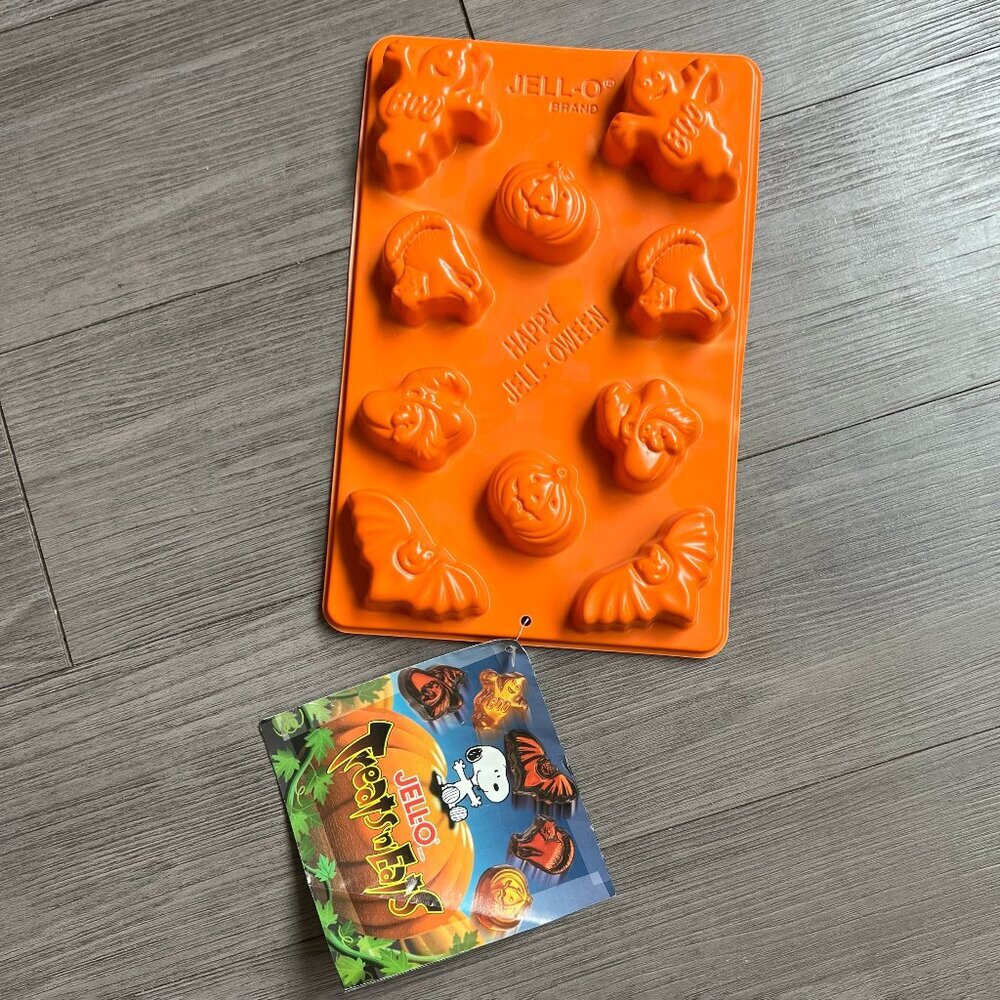 NWT Vintage 1998 Jell-O Brand Halloween Molds Jello Shot Spooky Pumpkin
